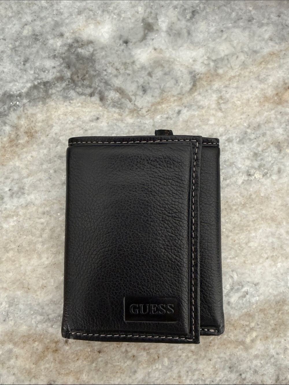 GUESS Black Leather Trifold wallet